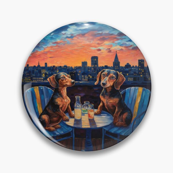 Item preview, Dachshund Dinner Date designed and sold by sophiesdesigns53.