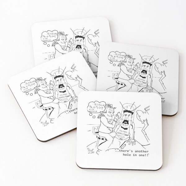 Item preview, Funny dentist and Patient cartoon. designed and sold by Grant Wilson.