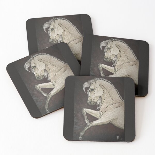Item preview, White horse designed and sold by damona-shop.