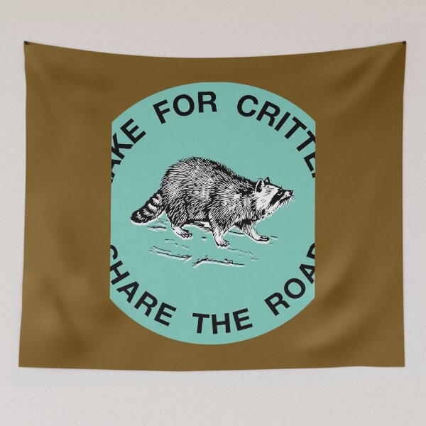 Item preview, I Brake For Critters 	 (Teal) Magnet 	 designed and sold by ccdeiawkr14.