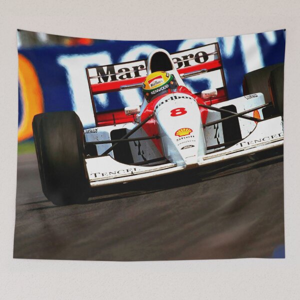 Item preview, Ayrton Senna racing in the 1993 MP4-8 racecar designed and sold by Rodissimus1984.