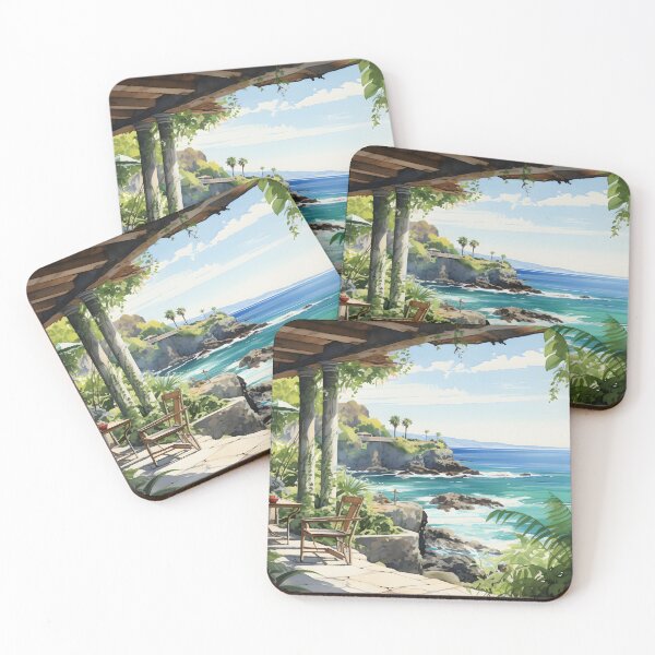 Item preview, Cozy Tropical Balcony designed and sold by Maxouniverse.