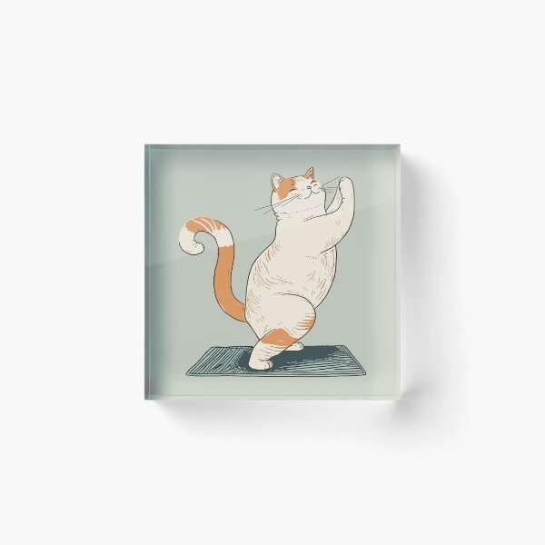 Item preview, Cat doing Yoga designed and sold by Amir Faysal.
