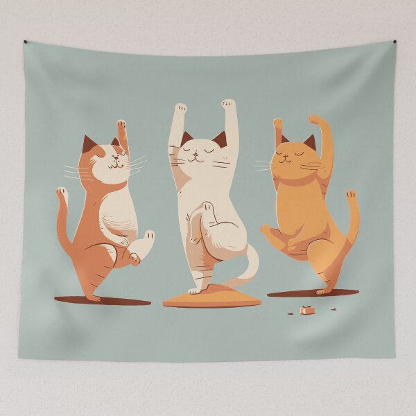 Item preview, Cats doing Yoga designed and sold by Amir Faysal.