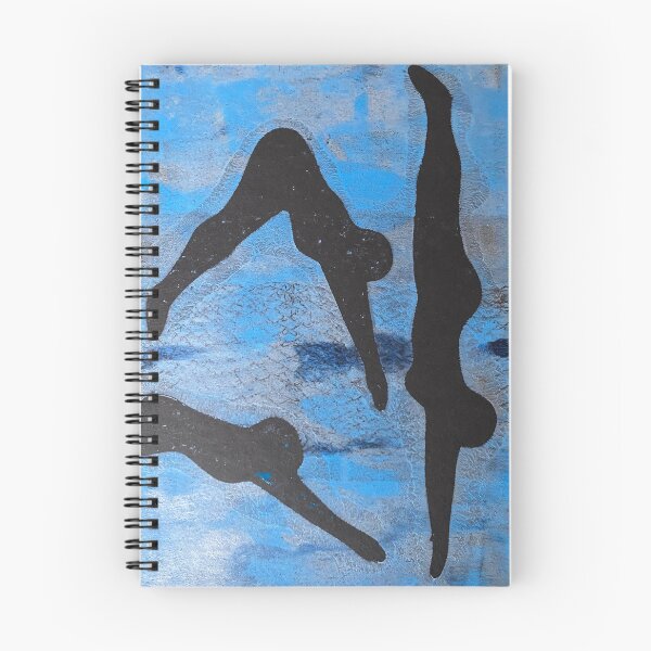 Item preview, Wild Silhouette Divers Monoprint designed and sold by vallisrowe.