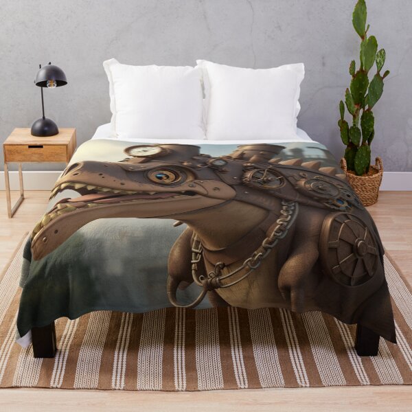 Item preview, Steampunk T-Rex Dinosaur Art Painting Design Print designed and sold by randomtdesigns.