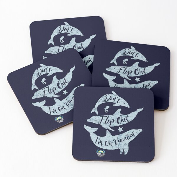 Item preview, Don’t Flip Out I’m on Vacation Dolphins designed and sold by StressFreeThds.