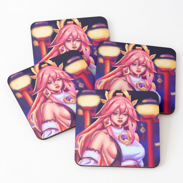 Item preview, Yae Miko Genshin Impact fanart designed and sold by craftsanime.