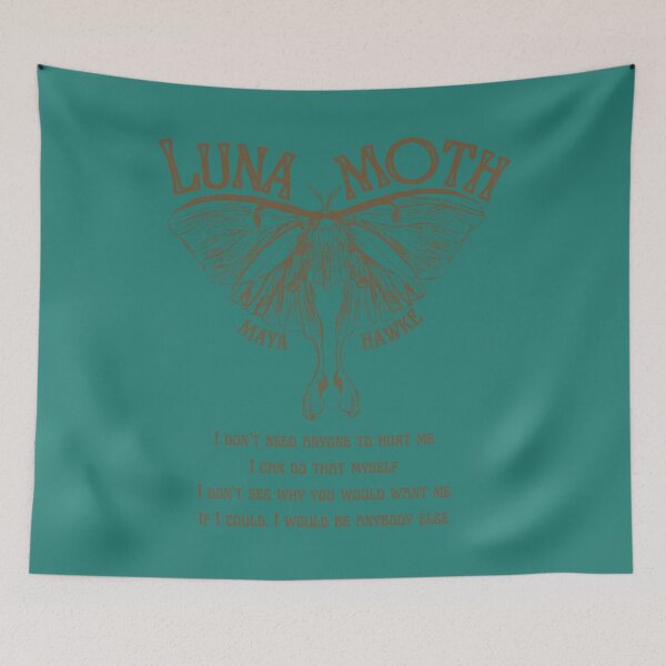 Item preview, MAYA HAWKE'S LUNA MOTH LYRICS ART   	 designed and sold by nuxgfixru23.