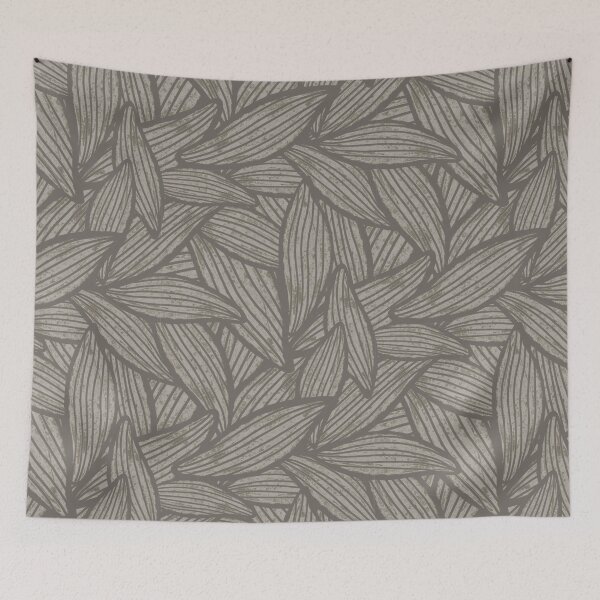 Item preview, Boho leaf pattern striped in brown beige taupe designed and sold by Katj-A-Studio.