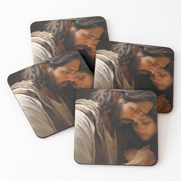 Item preview, Divine Comfort: Jesus Embracing Grieving Hearts designed and sold by RnRShopAI.