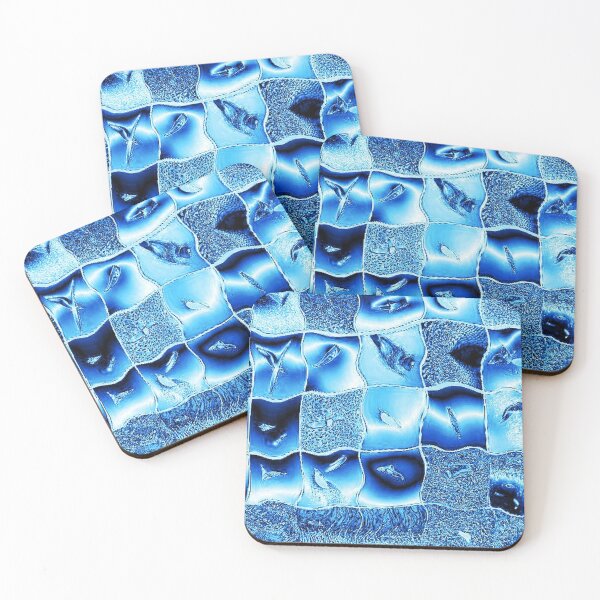 Item preview, Elements of nature in metallic blue ice-cold color  designed and sold by JaroDesign2023.