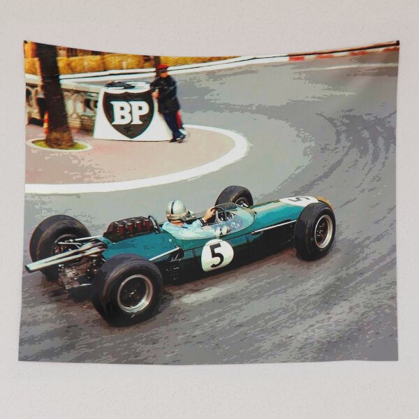 Item preview, Jack Brabham behind the wheel of his 1964  Brabham racecar designed and sold by Rodissimus1984.