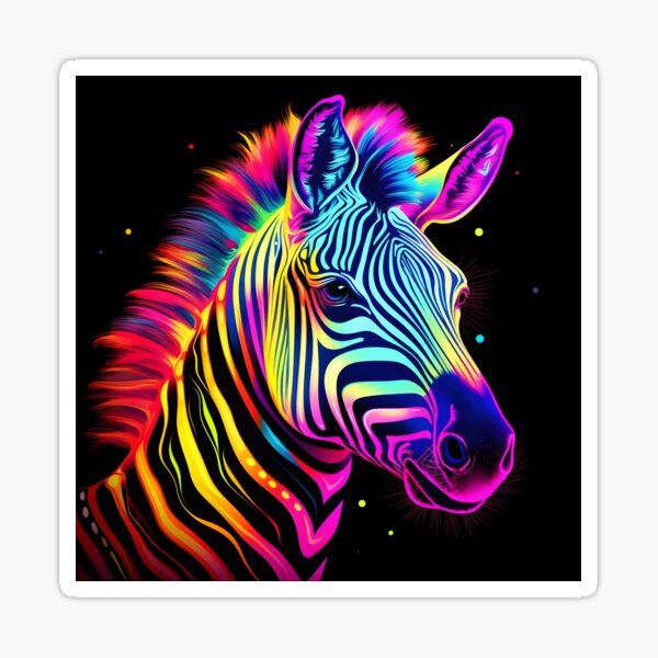 Item preview, Neon Zebra designed and sold by CraftedByKoby.