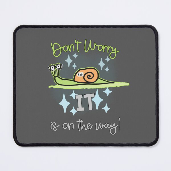 Item preview, Adorable Snail Tech Support Cartoon Snail With Glasses designed and sold by Renata Illustrata.