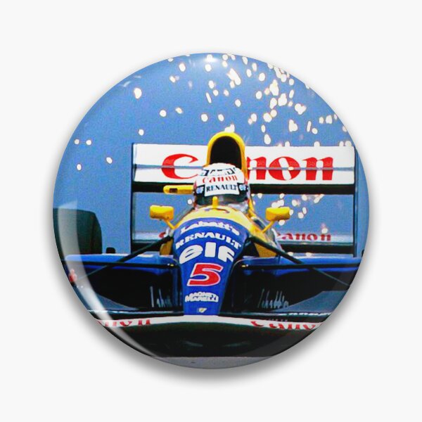Item preview, Nigel Mansell racing in his 1991 racecar with sparks flying in the air designed and sold by Rodissimus1984.