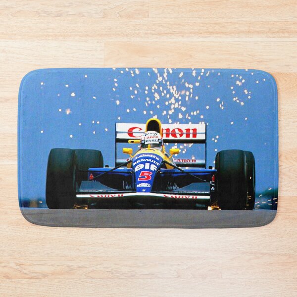 Item preview, Nigel Mansell racing in his 1991 racecar with sparks flying in the air designed and sold by Rodissimus1984.