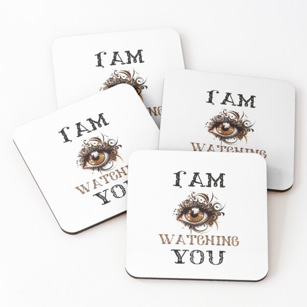 Item preview, I am watching you. I'm following you. Magical eyes with eyes that look at you, T-shirt design, blank for designer. designed and sold by Anastasiia Yurevych.
