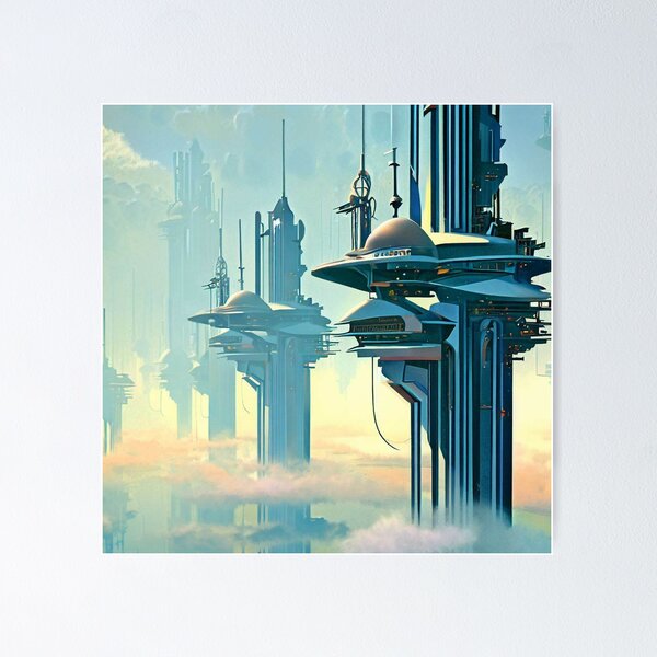 Item preview, Sci-fi City No. 1 designed and sold by MJNurmi.