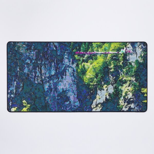 Item preview, SUSPENSION BRIDGE AND WATERFALL  designed and sold by ArtbyRolleen.