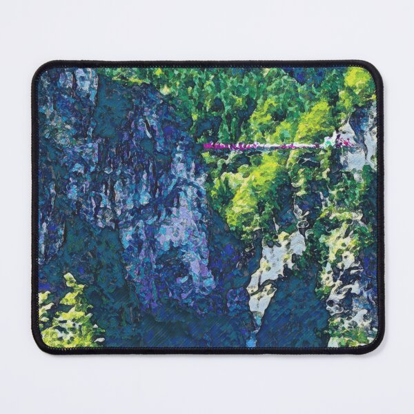 Item preview, SUSPENSION BRIDGE AND WATERFALL  designed and sold by ArtbyRolleen.