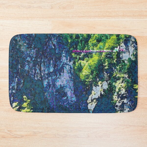 Item preview, SUSPENSION BRIDGE AND WATERFALL  designed and sold by ArtbyRolleen.