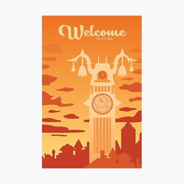 Item preview, Welcome - Kingdom Hearts Twilight Town designed and sold by SarahBooDesigns.