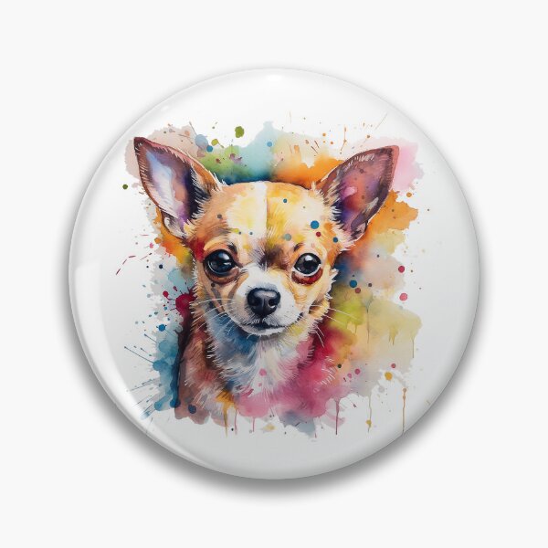 Item preview, Chihuahua Bright Watercolor Painting  designed and sold by Bug & Brush.