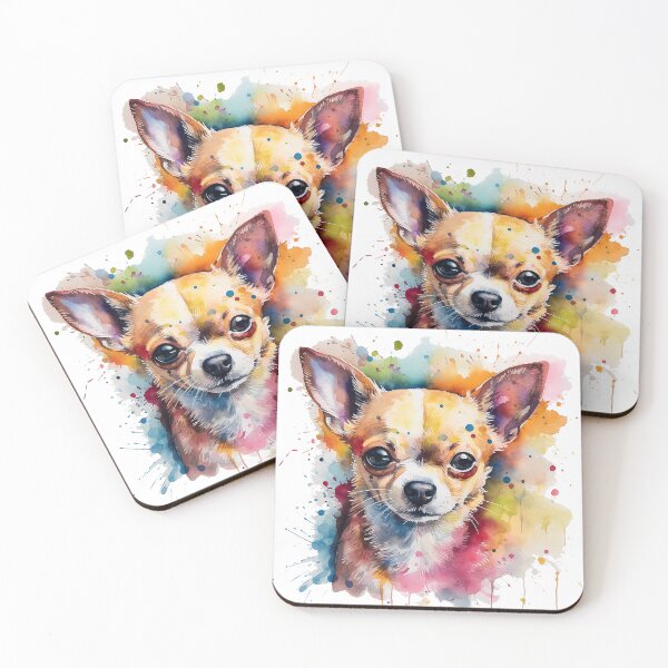 Item preview, Chihuahua Bright Watercolor Painting  designed and sold by Bug & Brush.