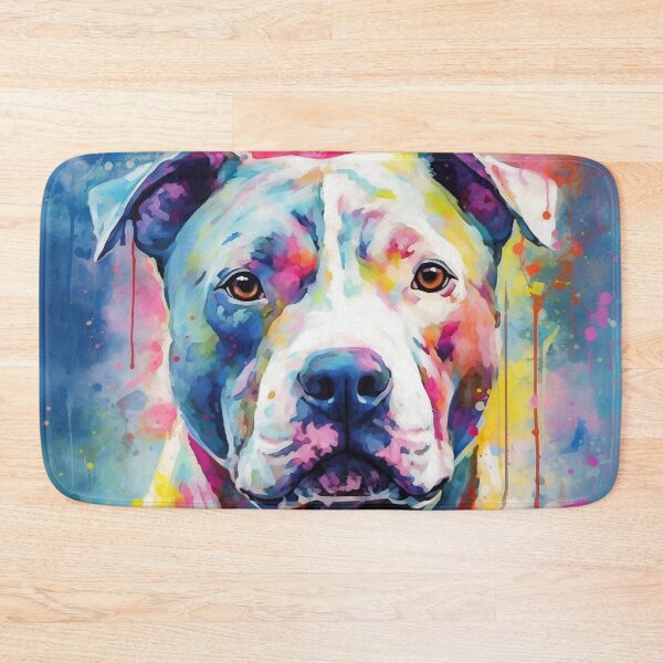 Artikelvorschau, Aquarell Pittie entworfen und verkauft von Pittie Dog Club.
