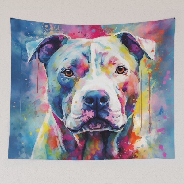 Item preview, pitie de acuarela designed and sold by Pittie Dog Club.
