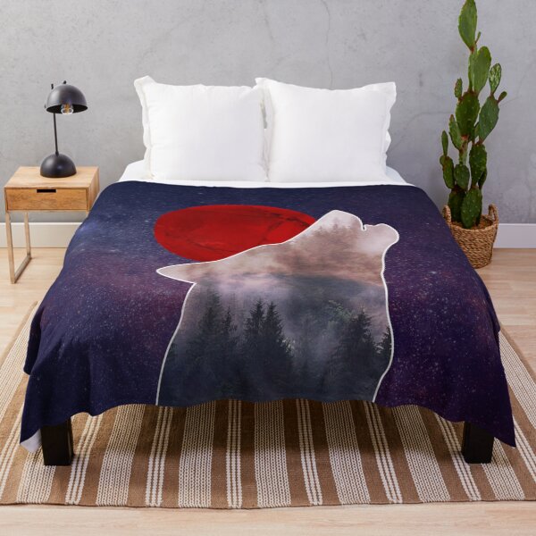 Item preview, Forest Wolf Silhouette - Abstract Artwork designed and sold by Anvc-Art.