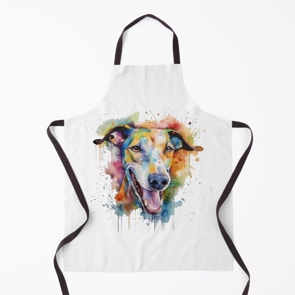 Item preview, Greyhound or Whippet Bright Watercolor Painting designed and sold by Bug & Brush.