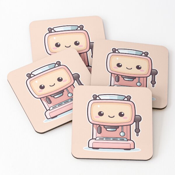 Item preview, Coffee Cuddles: Kawaii "Espresso Machine 2" designed and sold by HIKARI Creations.