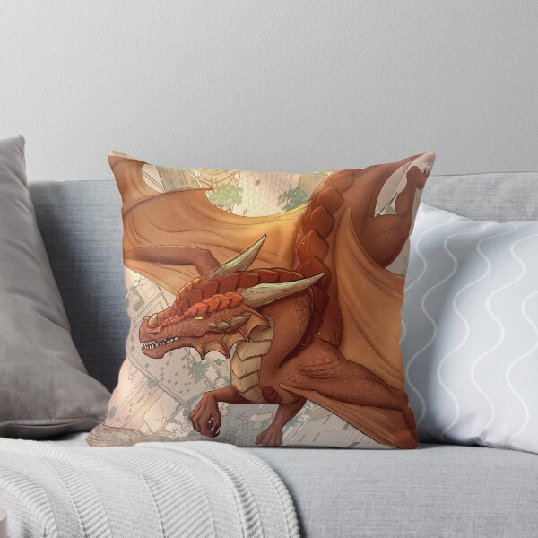 Item preview, The Ancient City - Post Apocalyptic Dragon Illustration designed and sold by Red Nebula Studios.