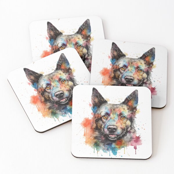 Item preview, Hungarian Mudi Bright Watercolor Painting  designed and sold by Bug & Brush.