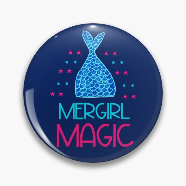Item preview, Mergirl Mermaid Magic Cute Mermaid Quote designed and sold by Renata illustrata.