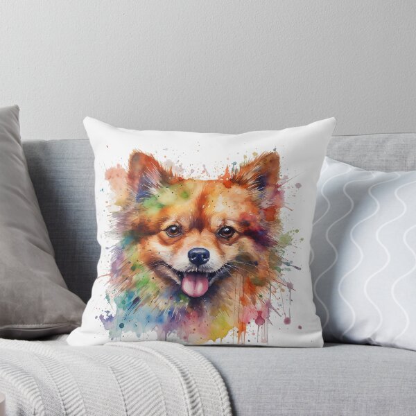 Item preview, Pomeranian Bright Watercolor Painting  designed and sold by Bug & Brush.