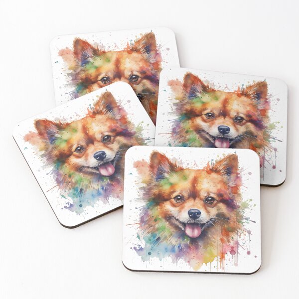 Item preview, Pomeranian Bright Watercolor Painting  designed and sold by Bug & Brush.