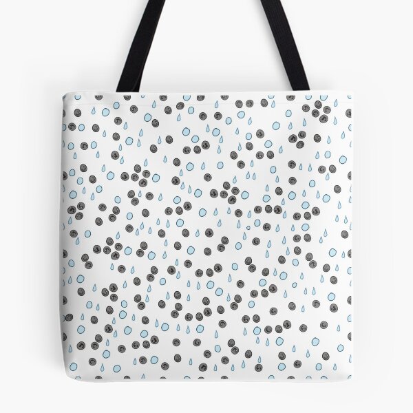 Item preview, Drops of water and sturgeon caviar. Hand drawn vector pattern designed and sold by kiradraws.