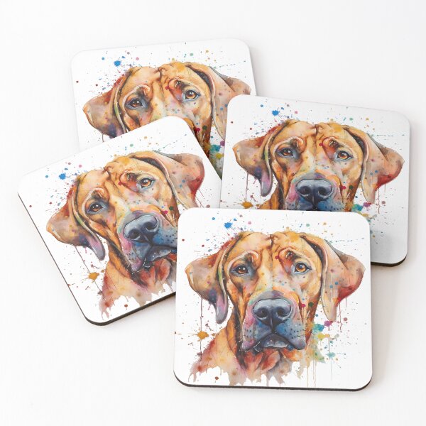 Item preview, Rhodesian Ridgeback Bright Watercolor Painting  designed and sold by Bug & Brush.