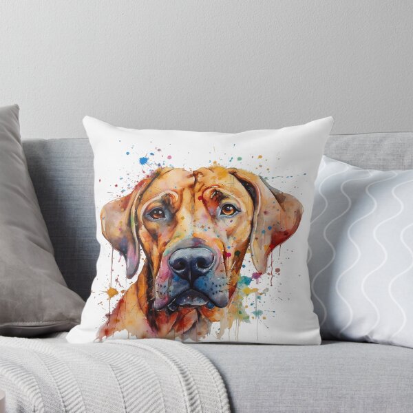 Item preview, Rhodesian Ridgeback Bright Watercolor Painting  designed and sold by Bug & Brush.