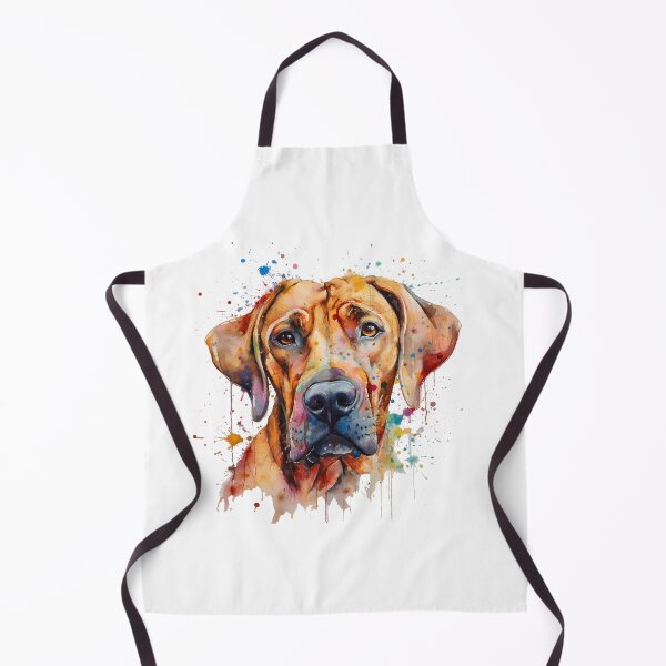 Item preview, Rhodesian Ridgeback Bright Watercolor Painting designed and sold by Bug & Brush.