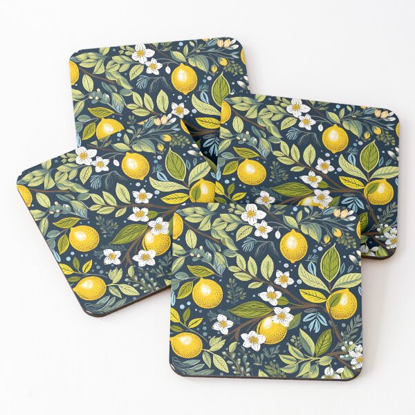 Item preview, Zesty Blossoms - Lemon Seamless Pattern with Flowers and Branches designed and sold by vadimcarazan.