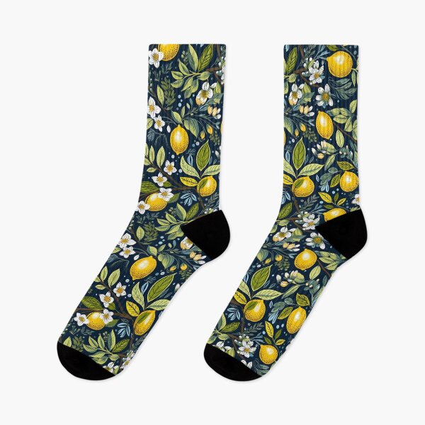 Item preview, Zesty Blossoms - Lemon Seamless Pattern with Flowers and Branches designed and sold by vadimcarazan.