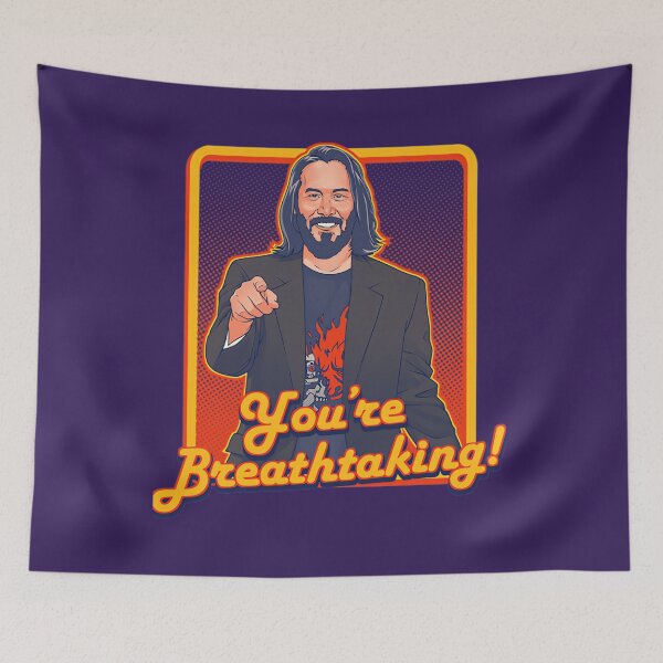 Item preview, Keanu Reeves 	 You're Breathtaking! 	 designed and sold by xhdnklaja89.