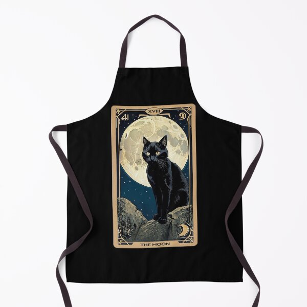 Item preview, the moon tarot card - black cat designed and sold by chicagocat80s.