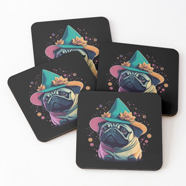 Item preview, Pug in hat designed and sold by Pug-Obsession.