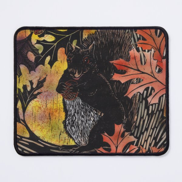 Item preview, Squirrel in oak tree with acorn designed and sold by HelenDBVickers.