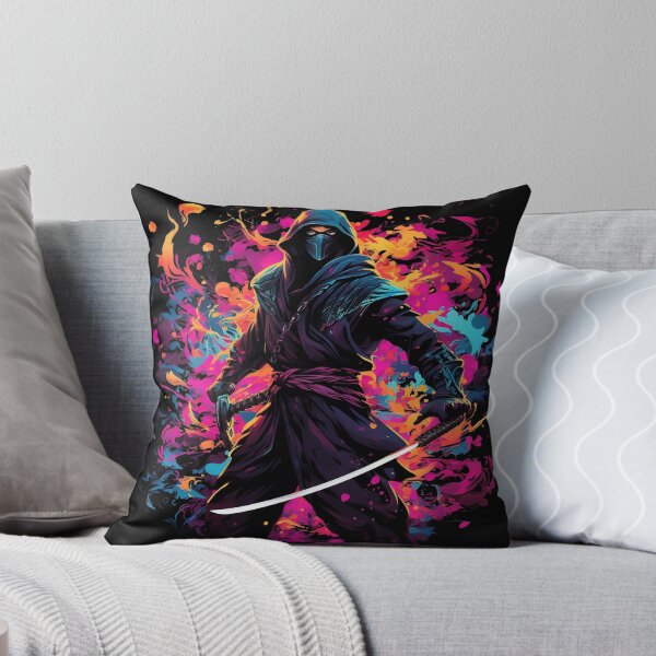 Item preview, Psychedelic Ninja with Katana: Blade of Illusions designed and sold by PsyCloth.